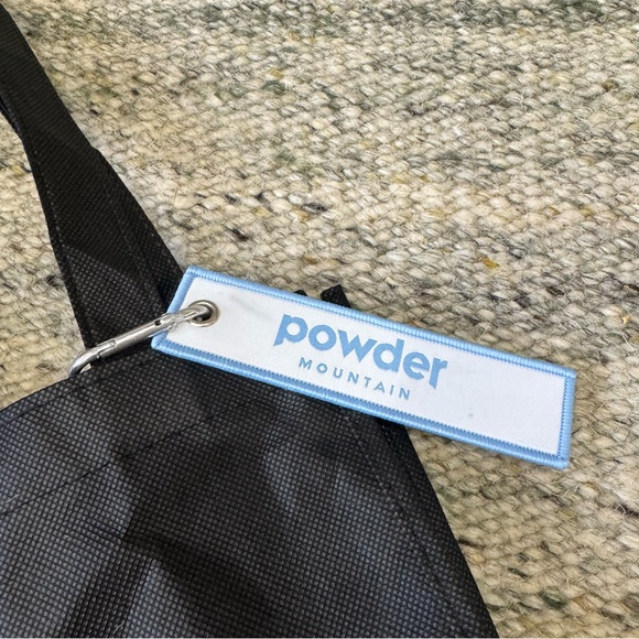 Powder Mountain Mini Tote Bag with Carabiner Keychain - Picture 3 of 8